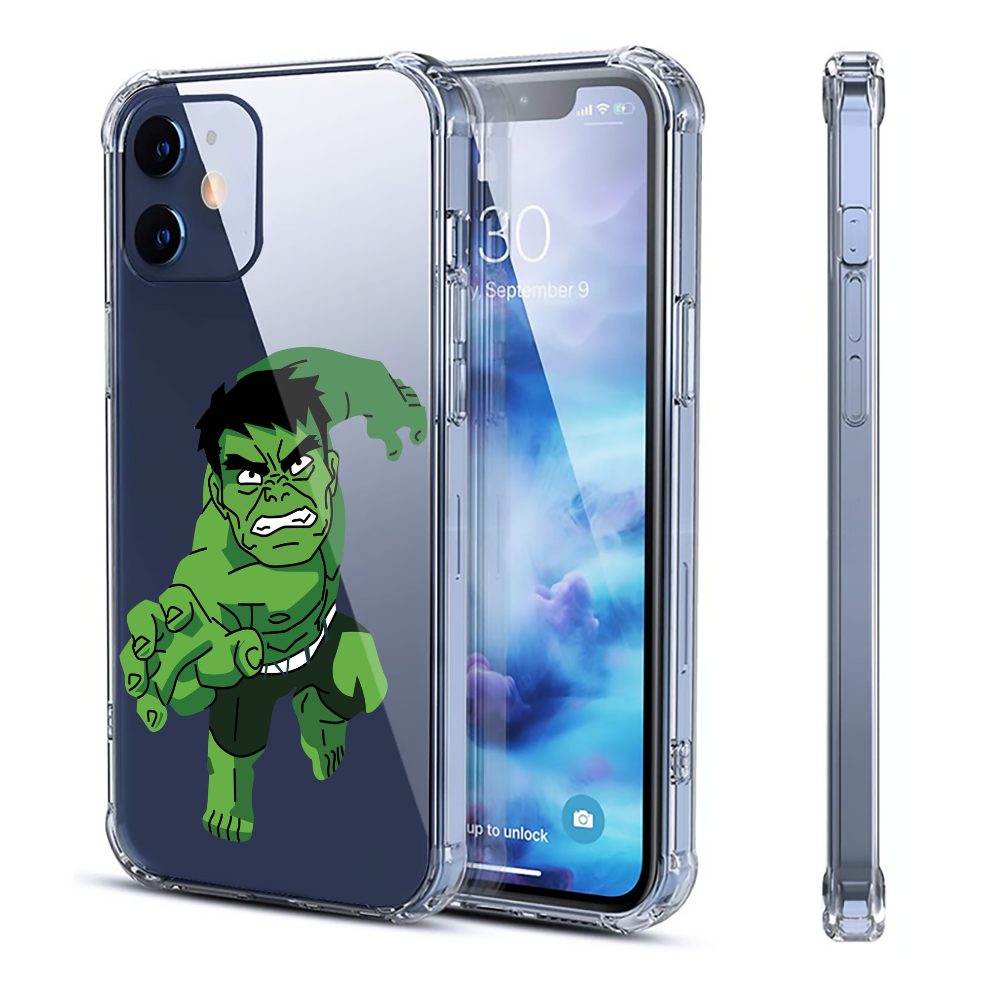 （画像用） アベンジャーズ The Avengers 【iPhone 12シリーズ対応】透明スマホケース（クリアソフトケース）